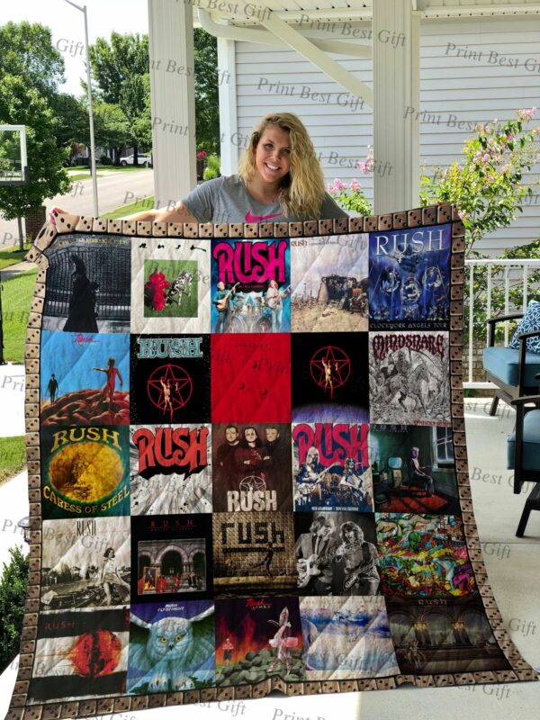 Rush Albums Cover Poster Quilt Gift For Christmas Black Friday Thanksgiving