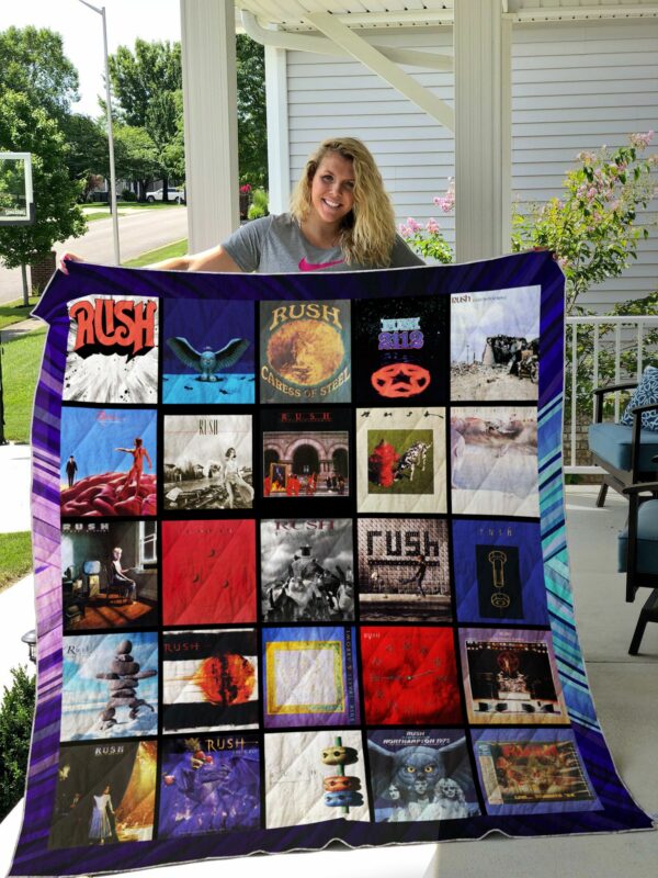 Rush Band Album Covers Soft Quilt Gift For Family On Christmas