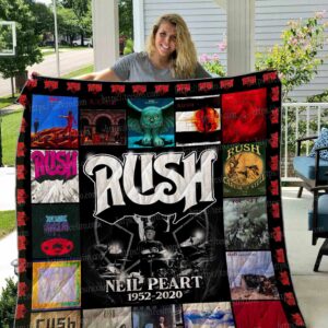 Rush Neil Peart Plus Size Warm Quilt Gift For Christmas Black Friday Thanksgiving