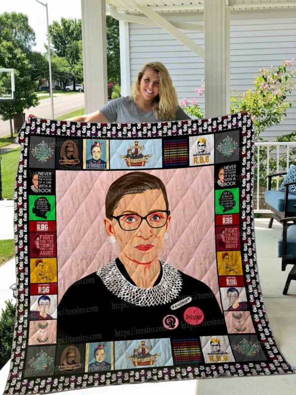 Ruth Bader Ginsburg Quilt Gift For Christmas Black Friday Thanksgiving