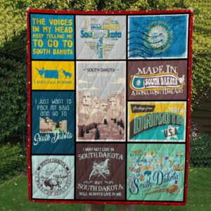 SOUTH DAKOTA Quilt Gift For Christmas Black Friday Thanksgiving