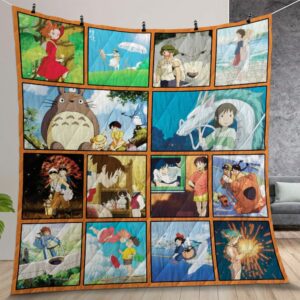 STUDIO GHIBLI MOVIES Quilt Gift For Christmas Birthday Thanksgiving
