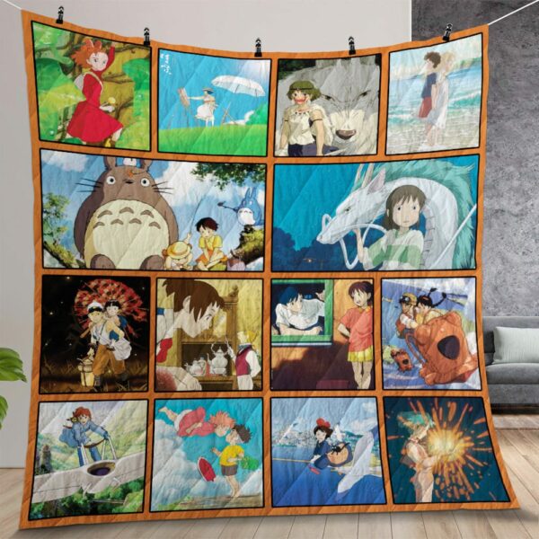 STUDIO GHIBLI MOVIES Quilt Gift For Christmas Birthday Thanksgiving