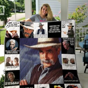 Sam Elliott Quilt Gift For Christmas Black Friday Thanksgiving