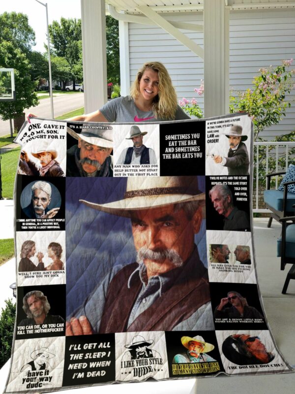 Sam Elliott Quilt Gift For Christmas Black Friday Thanksgiving