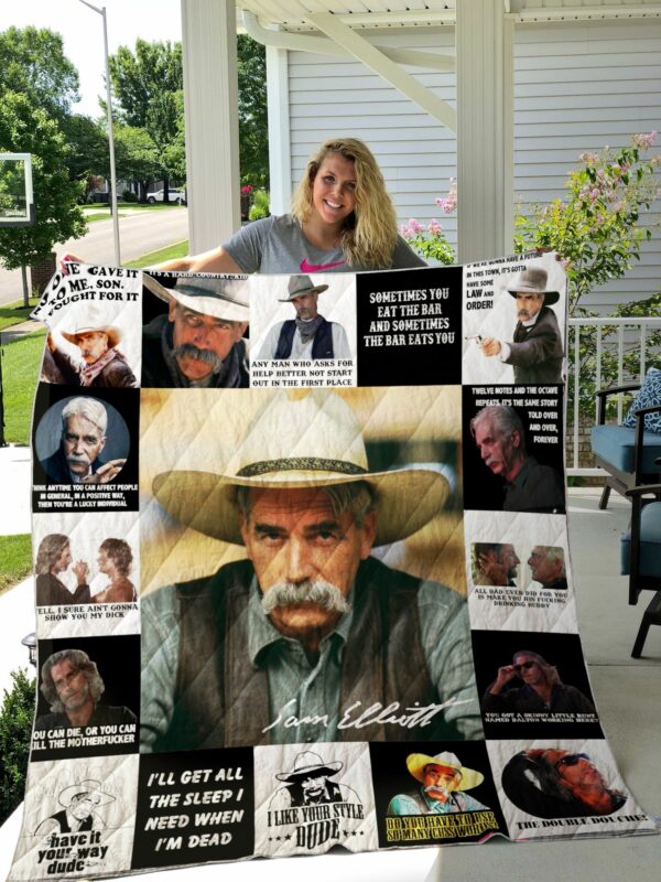 Sam Elliott Quilt Gift For Fans Christmas Black Friday Black Friday