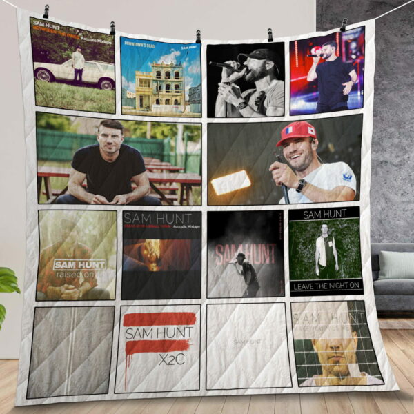 Sam Hunt Albums Quilt Gift For Fans Christmas Black Friday