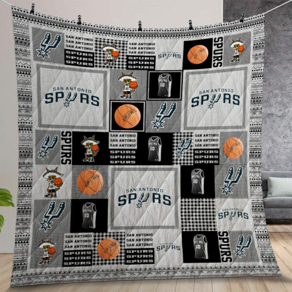 San Antonio Spurs Sas Quilt Gift For Christmas Birthday Thanksgiving