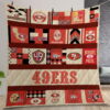 San Francisco 49ers Quilt Gift For Christmas Birthday Thanksgiving Version 2