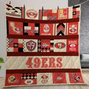 San Francisco 49ers Quilt Gift For Christmas Birthday Thanksgiving Version 2