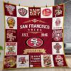 San Francisco 49ers Quilt Gift For Christmas Birthday Thanksgiving Version 4