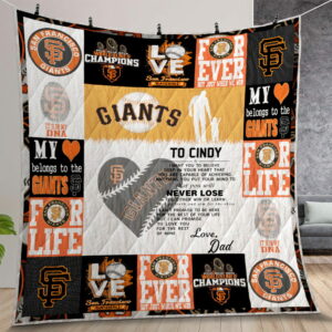 San Francisco Giants To My Son Quilt Gift For Christmas Birthday Thanksgiving