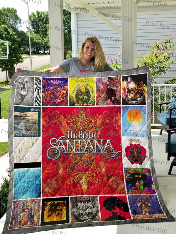 Santana Albums Cover Poster Quilt Gift For Christmas Black Friday Thanksgiving