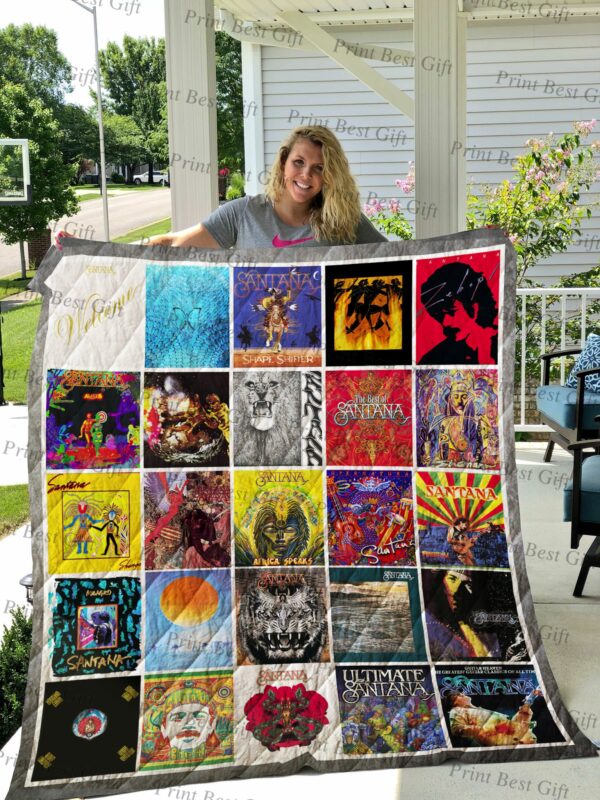 Santana Albums Cover Poster Quilt Gift Ideas For Fans on Christmas