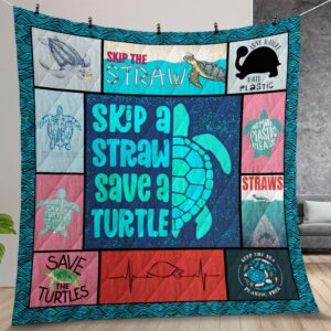 Save Turtles Quilt Gift For Christmas Birthday Thanksgiving 01