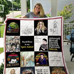 Schitts Creek Collage Quilt Gift For Christmas Black Friday Thanksgiving