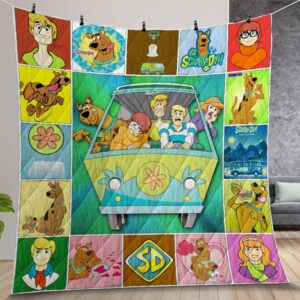 Scooby Doo Quilt Gift For Christmas Birthday Thanksgiving Version 1