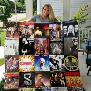 Scorpions Albums Quilt Gift For Christmas Black Friday Thanksgiving