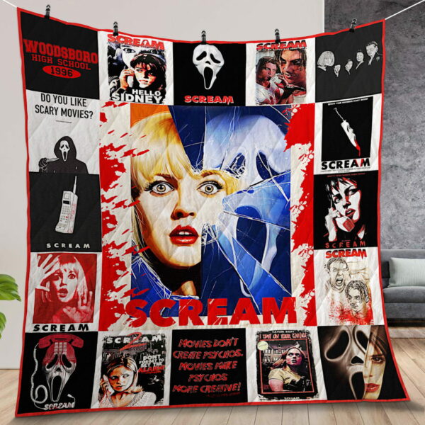 Screams Quilt Gift For Christmas Birthday Halloween