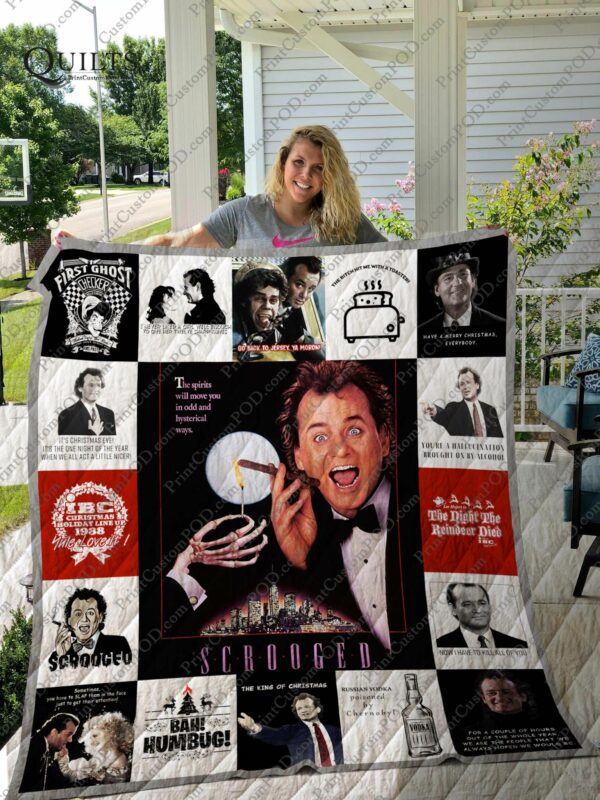 Scrooged Quilt Gift For Family On Christmas Black Friday Cyber Monday