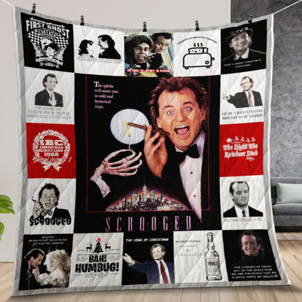 Scrooged Quilt Gift For Fans Christmas Black Friday