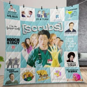 Scrubs Quilt Gift For Christmas Birthday Halloween