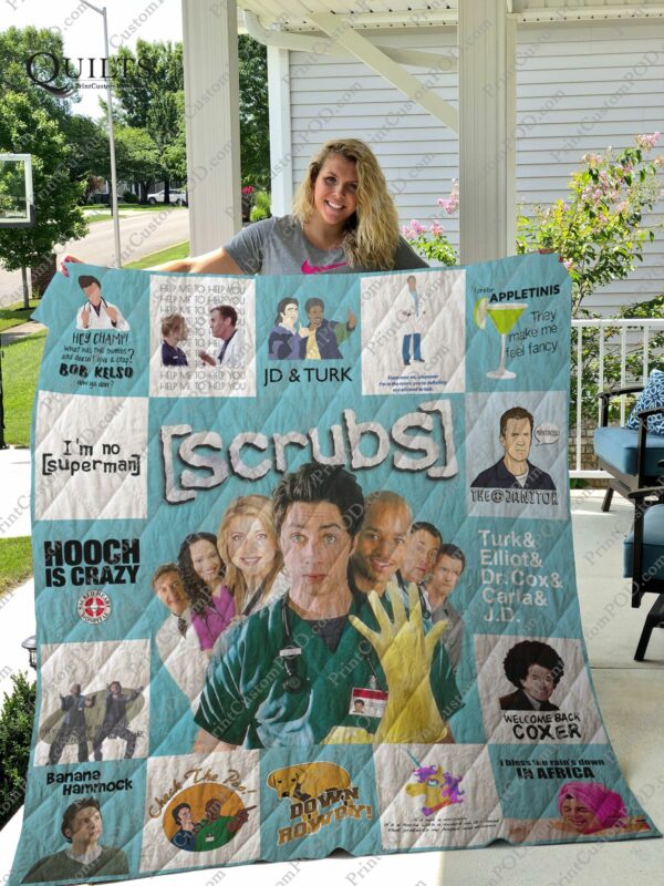 Scrubs Quilt Gift For Christmas Black Friday Thanksgiving