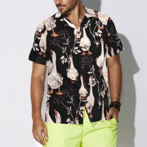Seamless Gooses Pattern Shirt For Men Hawaiian Shirt 3