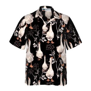 Seamless Gooses Pattern Shirt For Men Hawaiian Shirt 4