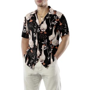 Seamless Gooses Pattern Shirt For Men Hawaiian Shirt 5