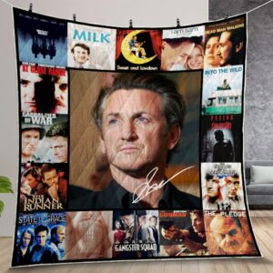 Sean Penn Quilt Gift For Christmas Birthday Thanksgiving