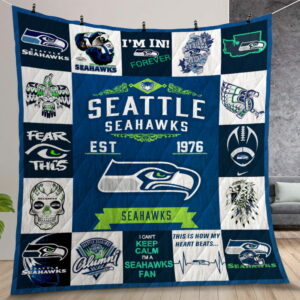 Seattle Seahawks Quilt Gift For Christmas Birthday Thanksgiving