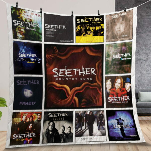 Seether Albums Quilt Gift For Christmas Black Friday Thanksgiving