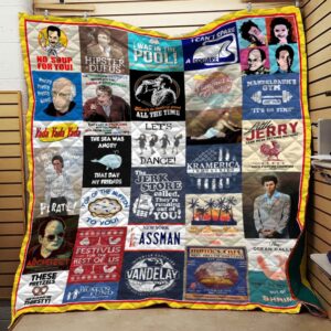 Seinfeld Quotes Collage Quilt For Birthday Christmas