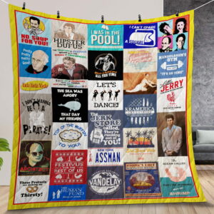 Seinfeld Quotes Collage Quilt Gift For Fans Christmas Black Friday