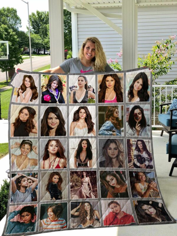 Selena Gomez Poster Quilt Gift For Christmas Black Friday Thanksgiving