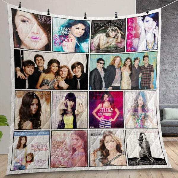 Selena Gomez The Scene Album Covers Quilt Gift For Christmas Birthday Thanksgiving