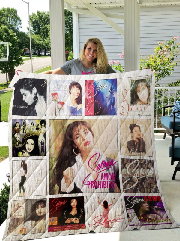Selena Quintanilla Albums Quilt Gift For Christmas Black Friday Thanksgiving