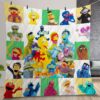 Sesame Street Quilt Gift For Christmas Birthday Thanksgiving