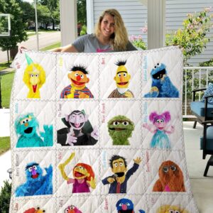 Sesame Street Quilt Gift For Christmas Black Friday Thanksgiving
