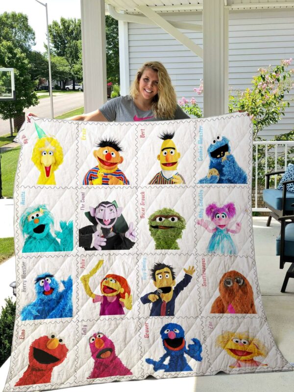 Sesame Street Quilt Gift For Christmas Black Friday Thanksgiving