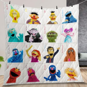 Sesame Street Quilt Gift For Fans Christmas Black Friday