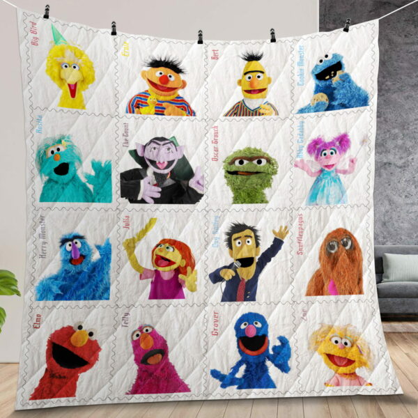 Sesame Street Quilt Gift For Fans Christmas Black Friday