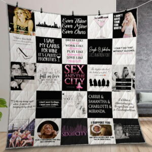Sex And The City T Shirt Quilt Gift For Christmas Birthday Thanksgiving
