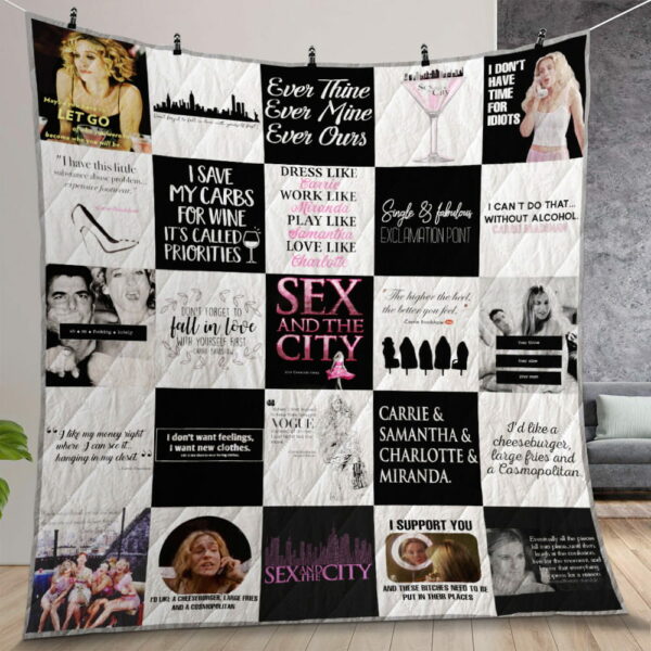 Sex And The City T Shirt Quilt Gift For Christmas Birthday Thanksgiving