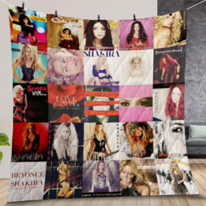 Shakira Album Covers Quilt Gift For Christmas Birthday Halloween