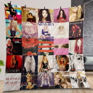 Shakira Album Covers Quilt Gift For Fans Christmas Black Friday
