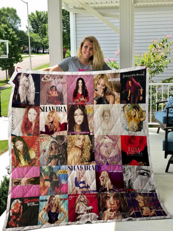 Shakira Albums Quilt Gift For Christmas Black Friday Thanksgiving