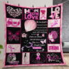 She Is Breast Cancer Warrior She Is Me Quilt Gift For Christmas Birthday Thanksgiving