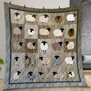 Sheep Pattern Quilt Gift For Christmas Birthday Halloween